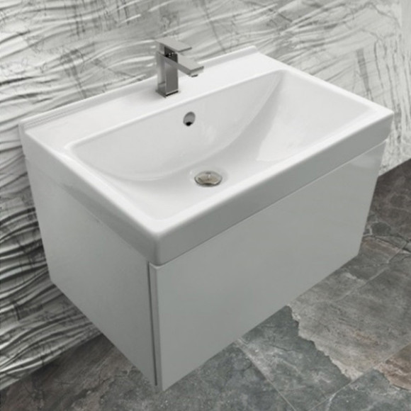 Раковина Sanita Luxe Fest 60 WB.FN/Fest/60-C/WHT.G/S1 Белая