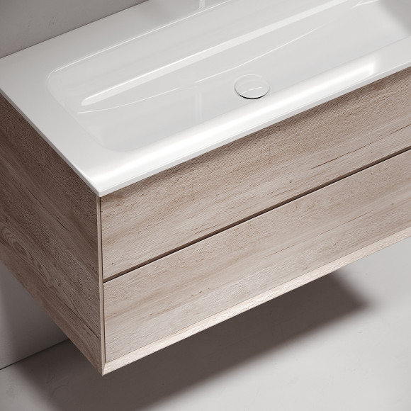 Тумба под раковину Sancos Marmi 2.0 100 MR2.0100EG подвесная Дуб галифакс натуральный