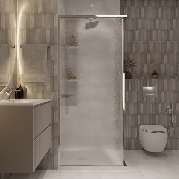 Душевой уголок Niagara Nova 90х90 NG-3623-34 профиль Хром стекло шиншилла Душевой уголок Niagara Nova 90х90 NG-3623-34 профиль Хром стекло шиншилла