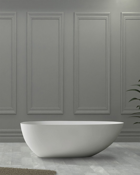 Ванна из искусственного камня Abber Stein 160x75 AS9611-1.6 без гидромассажа