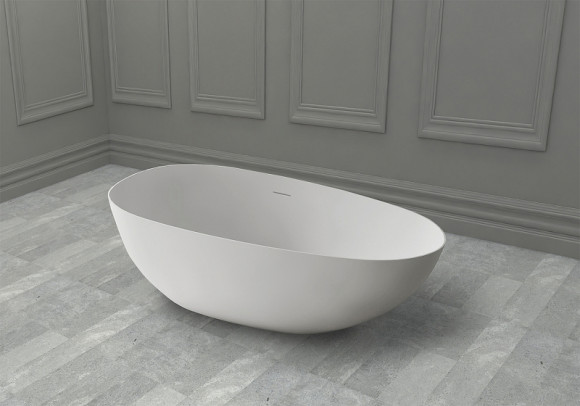 Ванна из искусственного камня Abber Stein 160x75 AS9611-1.6 без гидромассажа