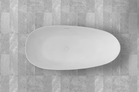 Ванна из искусственного камня Abber Stein 160x75 AS9611-1.6 без гидромассажа