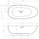 Ванна из искусственного камня Abber Stein 160x75 AS9611-1.6 без гидромассажа