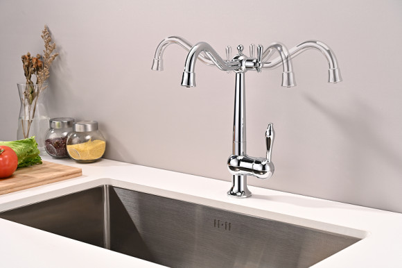 Смеситель для кухни Paulmark Retro Re213226-CR Хром Смеситель для кухни Paulmark Retro Re213226-CR Хром