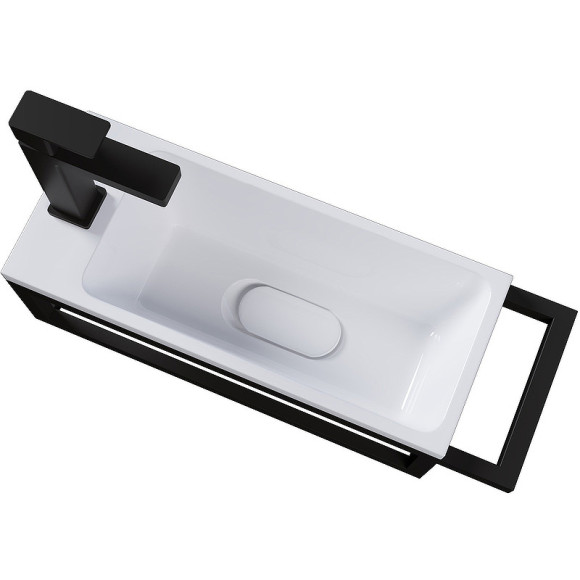 Консоль для раковины Grossman Метрис 50 R 105002 Черный Консоль для раковины Grossman Метрис 50 R 105002 Черный