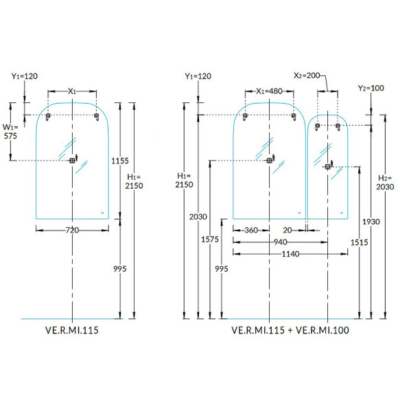 Зеркало Kerama Marazzi Vetrata 72 VE.R.mi.115\WHT с подсветкой с сенсорным выключателем и подогревом
