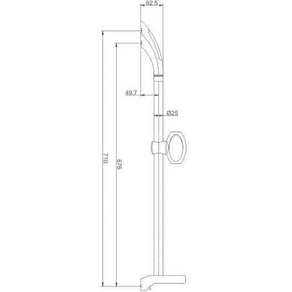 Душевая штанга Haiba HB8006 Хром Душевая штанга Haiba HB8006 Хром