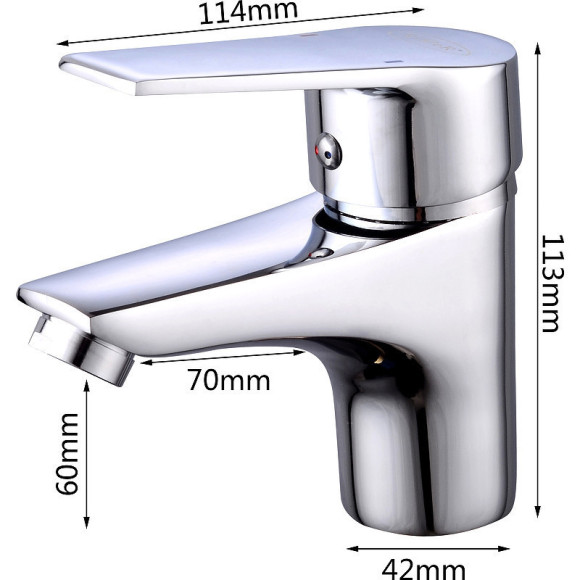 Смеситель для раковины River Balaton R14-1 10000003157 Хром