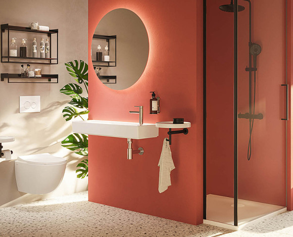 Душевая система Vitra Aquaheat Bliss A4720536EXP с термостатом Черный матовый Душевая система Vitra Aquaheat Bliss A4720536EXP с термостатом Черный матовый