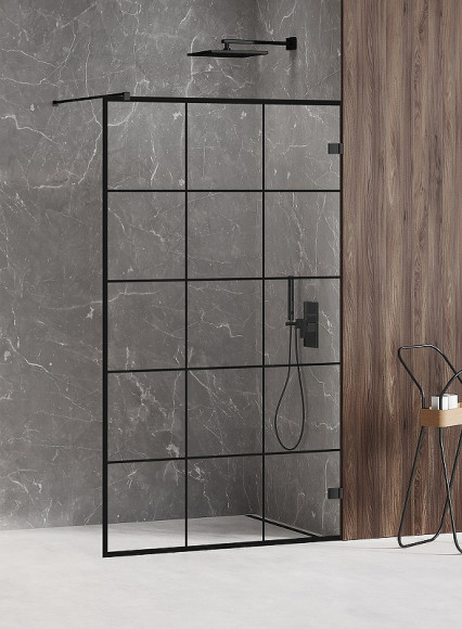 Душевая перегородка New Trendy Avexa Black 120 EXK-2025 профиль Черный стекло прозрачное Душевая перегородка New Trendy Avexa Black 120 EXK-2025 профиль Черный стекло прозрачное