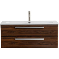 Тумба под раковину Cezares Eco-Cer-N 120 ECO-CER-N-1200-2C-SO-NCS-P подвесная Орех шоколад Софт без ручек