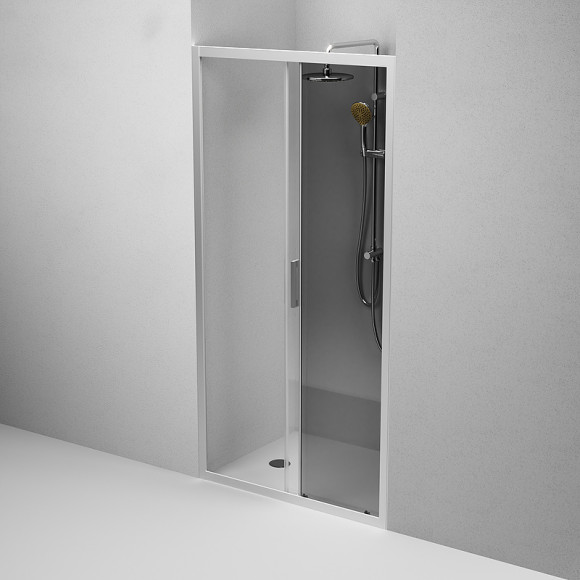 Душевая дверь AM.PM Gem Solo 110 W90G-110-1-195MG профиль Хром матовый стекло тонированное-прозрачное Душевая дверь AM.PM Gem Solo 110 W90G-110-1-195MG профиль Хром матовый стекло тонированное-прозрачное