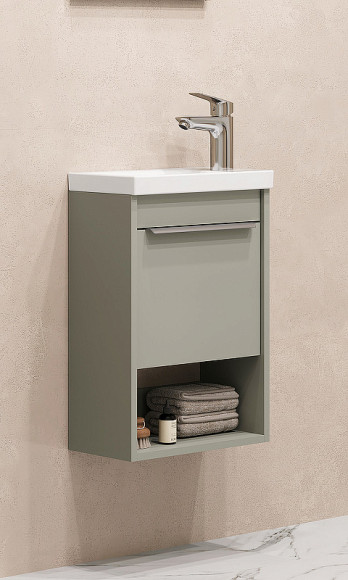 Тумба под раковину Aquaton Хоуп 40 1A287101HP9D0 подвесная Хаки