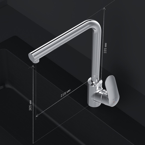 Смеситель для кухни AM.PM Like F8005000 Хром Смеситель для кухни AM.PM Like F8005000 Хром