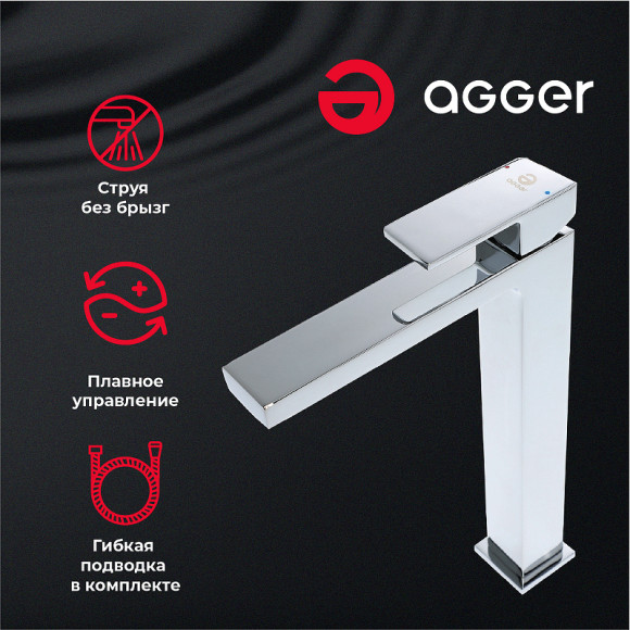 Смеситель для раковины Agger Great A2812100 Хром