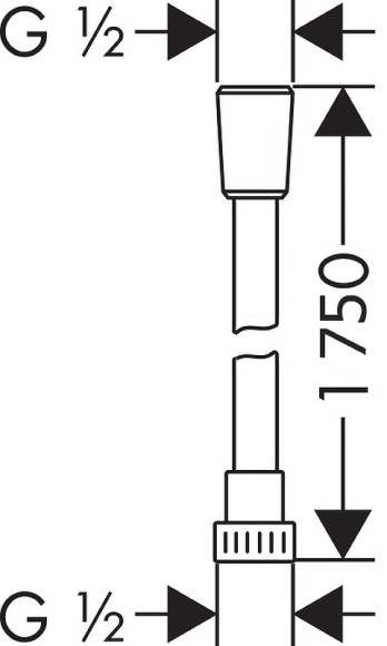 Душевой шланг WeltWasser WW BS 1750 PL 10000001948 Серебристо-серый