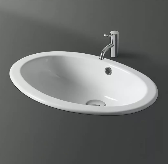 Раковина Simas Top E Lavabi D Arredo 55 S50P bi Белая Раковина Simas Top E Lavabi D Arredo 55 S50P bi Белая