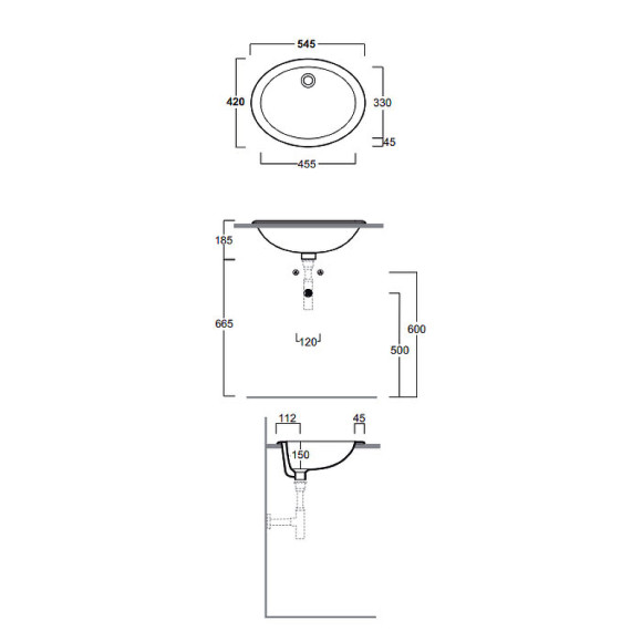 Раковина Simas Top E Lavabi D Arredo 55 S50P bi Белая Раковина Simas Top E Lavabi D Arredo 55 S50P bi Белая