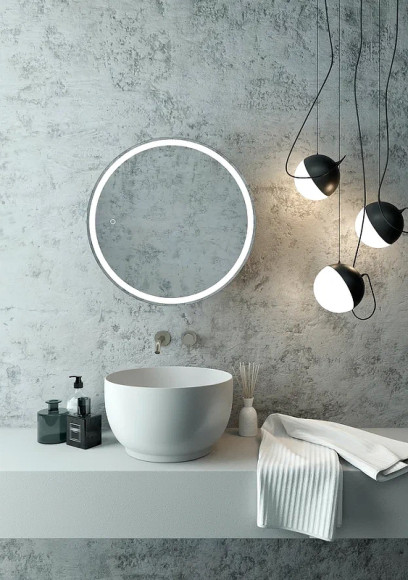 Зеркальный шкаф Континент Torneo Black LED 70 МВК084 с подсветкой Черный Зеркальный шкаф Континент Torneo Black LED 70 МВК084 с подсветкой Черный