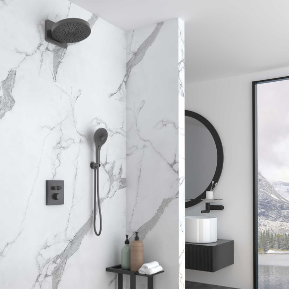 Душевая система Vincea Inspire VSFW-3I21MT1GM с термостатом Вороненая сталь Душевая система Vincea Inspire VSFW-3I21MT1GM с термостатом Вороненая сталь