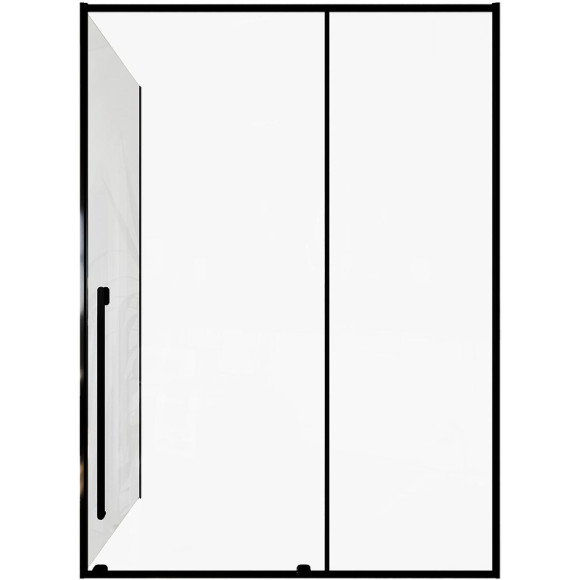 Душевой уголок Allen Brau Fantasy 150x100 3.11009.31 + 3.11014.31 профиль Черный матовый стекло прозрачное