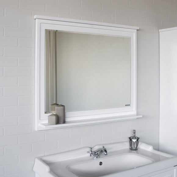 Зеркало Comforty Феррара 100 00004147993 Белый глянец Зеркало Comforty Феррара 100 00004147993 Белый глянец