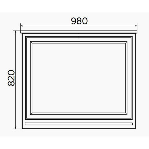 Зеркало Comforty Феррара 100 00004147993 Белый глянец Зеркало Comforty Феррара 100 00004147993 Белый глянец