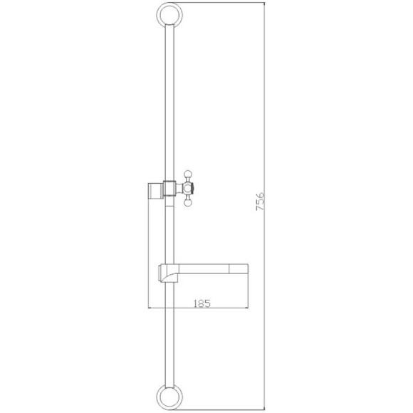 Душевая штанга Haiba HB8010 Хром Душевая штанга Haiba HB8010 Хром