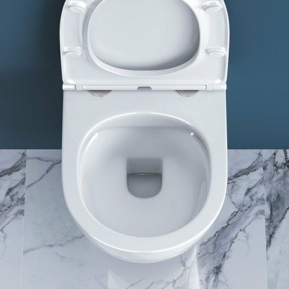 Унитаз BelBagno Sfera-R BB046CHR подвесной без сиденья Унитаз BelBagno Sfera-R BB046CHR подвесной без сиденья