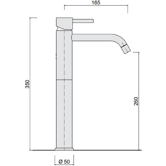Смеситель для раковины Giulini Futuro F6549/SC Хром