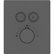 Смеситель для душа Vincea VSCV-321TGM с термостатом Вороненая сталь