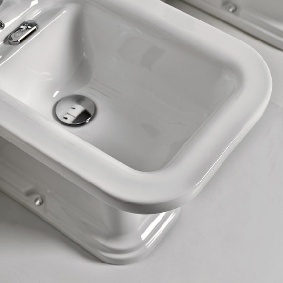 Биде Kerasan Waldorf 4121K1bi/cr*1 Белое Биде Kerasan Waldorf 4121K1bi/cr*1 Белое