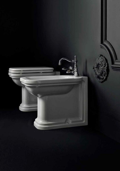 Биде Kerasan Waldorf 4121K1bi/cr*1 Белое Биде Kerasan Waldorf 4121K1bi/cr*1 Белое