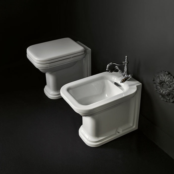 Биде Kerasan Waldorf 4121K1bi/cr*1 Белое Биде Kerasan Waldorf 4121K1bi/cr*1 Белое