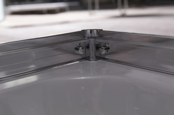 Душевой уголок Esbano ESR-8022 100x80 ESUGR8022 профиль Хром стекло рифленое