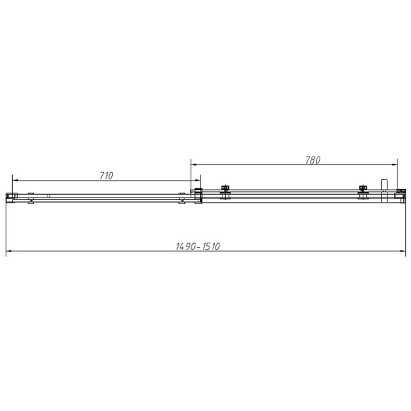 Душевой уголок Vincea Como-N 150x90 VSR-4CN9015CL профиль Хром стекло прозрачное