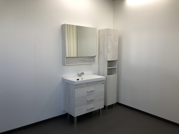 Зеркальный шкаф Comforty Никосия 80 00004138838 Дуб белый Зеркальный шкаф Comforty Никосия 80 00004138838 Дуб белый