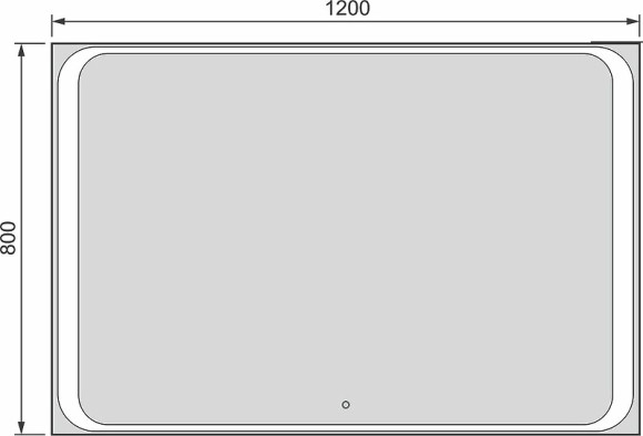 Зеркало Jorno Modul 120 Mоl.02.120/W с подсветкой с сенсорным выключателем Зеркало Jorno Modul 120 Mоl.02.120/W с подсветкой с сенсорным выключателем
