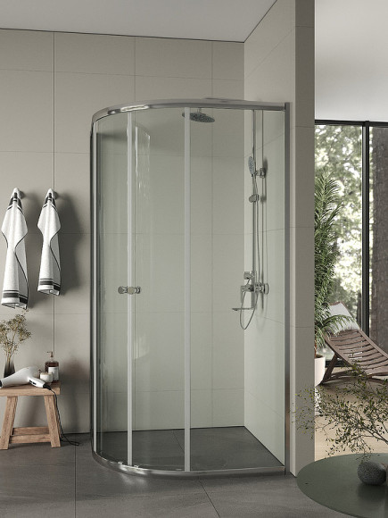 Душевой уголок Agger A01-100TCR/G 100x100 профиль Хром стекло прозрачное Душевой уголок Agger A01-100TCR/G 100x100 профиль Хром стекло прозрачное