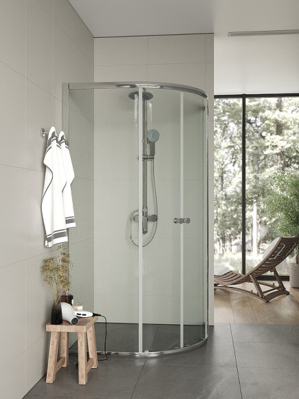 Душевой уголок Agger A01-100TCR/G 100x100 профиль Хром стекло прозрачное Душевой уголок Agger A01-100TCR/G 100x100 профиль Хром стекло прозрачное