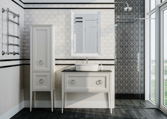 Тумба под раковину Kerama Marazzi Plaza Classic Neo 100 PL.CN.100.1+1\WHT.M Белая матовая Тумба под раковину Kerama Marazzi Plaza Classic Neo 100 PL.CN.100.1+1\WHT.M Белая матовая