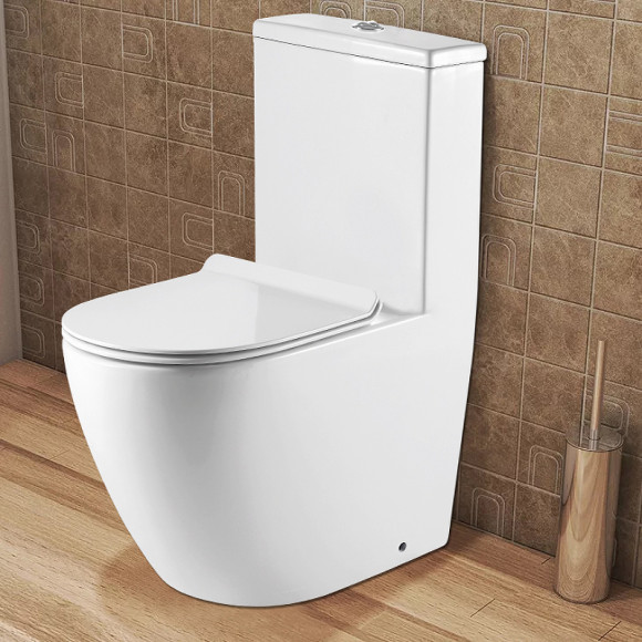 Унитаз моноблок Azario Morano AZ-1001 с бачком и сиденьем Микролифт Унитаз моноблок Azario Morano AZ-1001 с бачком и сиденьем Микролифт