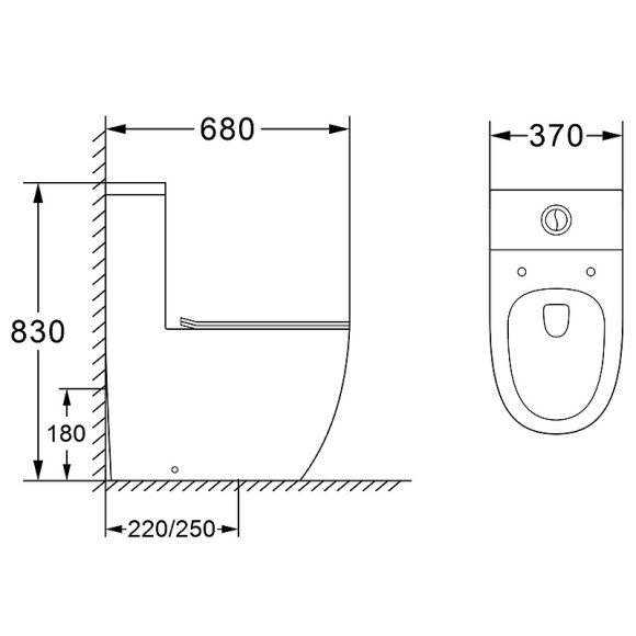 Унитаз моноблок Azario Morano AZ-1001 с бачком и сиденьем Микролифт Унитаз моноблок Azario Morano AZ-1001 с бачком и сиденьем Микролифт