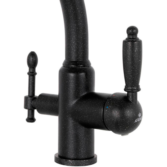 Смеситель для кухни Kaiser Vincent 31244-5 Черный мрамор Смеситель для кухни Kaiser Vincent 31244-5 Черный мрамор