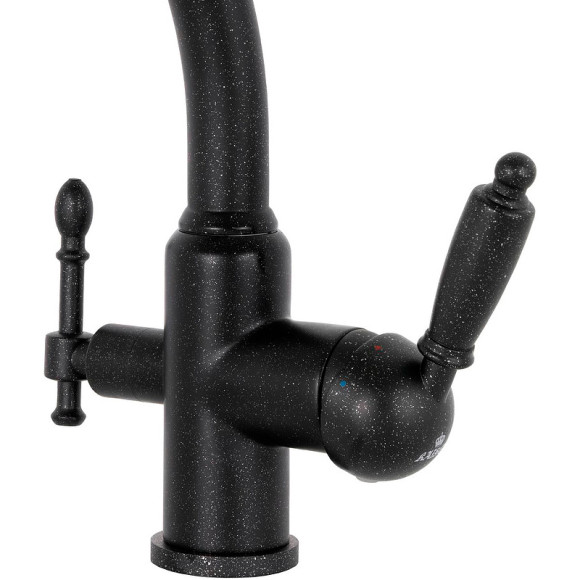 Смеситель для кухни Kaiser Vincent 31244-5 Черный мрамор Смеситель для кухни Kaiser Vincent 31244-5 Черный мрамор
