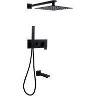 Душевая система Abber Daheim AF8217B Черная матовая
