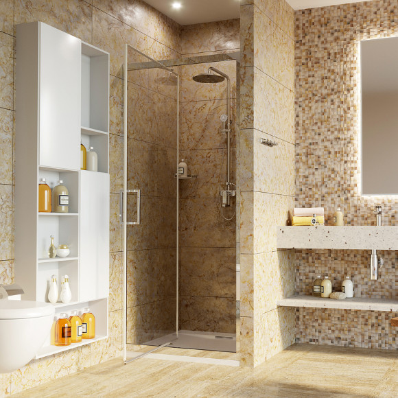 Душевая дверь WasserKRAFT Salm 100 27I12 профиль Хром стекло прозрачное Душевая дверь WasserKRAFT Salm 100 27I12 профиль Хром стекло прозрачное