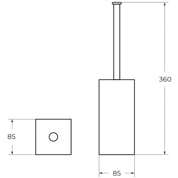 Ершик для унитаза Art&Max Platino AM-E-D002AL Хром