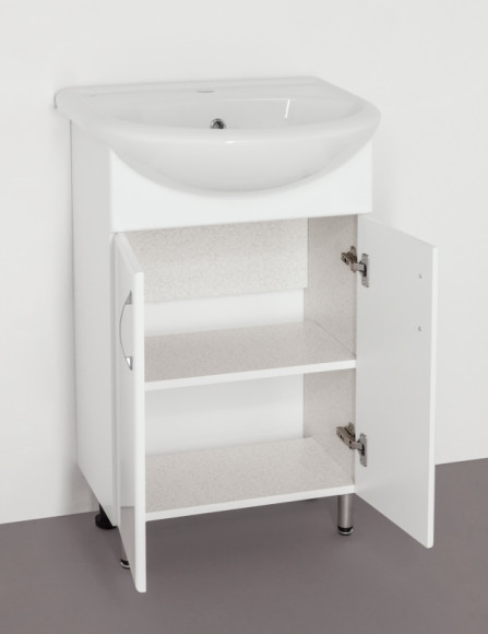 Тумба под раковину Style Line Эко Стандарт 9 Уют 55 Белый глянец Тумба под раковину Style Line Эко Стандарт 9 Уют 55 Белый глянец