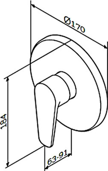 Смеситель для душа AM.PM Inspire F5075000 Хром Смеситель для душа AM.PM Inspire F5075000 Хром